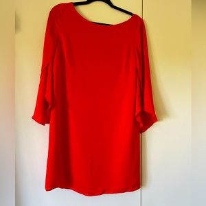 Beautiful red winged dress. Runs small. More like 6.